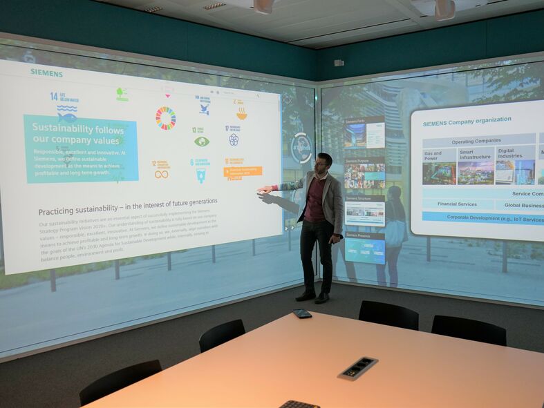 Experience center bij Siemens