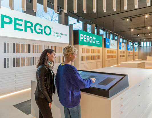 Pergo digitale showroom